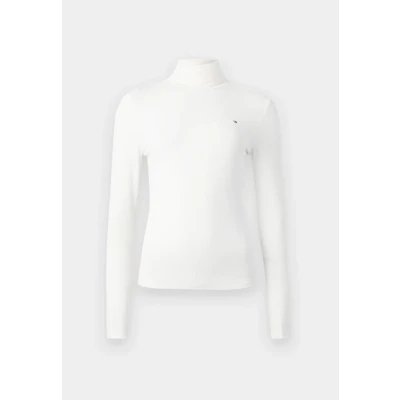 Abbildung von Tommy Hilfiger Langarmshirt »SLIM 5X2 RIB ROLL NK LS«, in gerippter Struktur