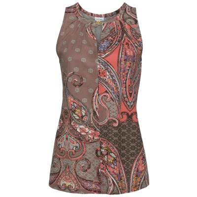 Abbildung von Lascana Bluse taupekorallebedruckt, Damen, Größe: 32/34, Taupe koralle bedruckt