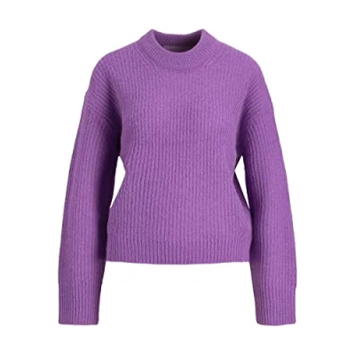 Abbildung von JJXX Women&#039;s JXEMBER LS Fluffy Crew Neck Knit NOOS Pullover, Royal Lilac, XS
