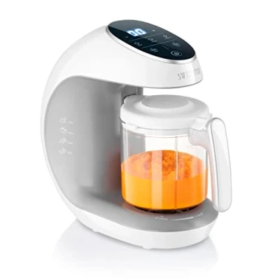 Abbildung von Sweety Fox Multifunktions Babynahrungszubereiter 7 in 1 Dampfgarer, Mixer, Pulse, Automatische Reinigungsfunktion, Sterilisiert, Gläschenwärmer, Auftaufunktion