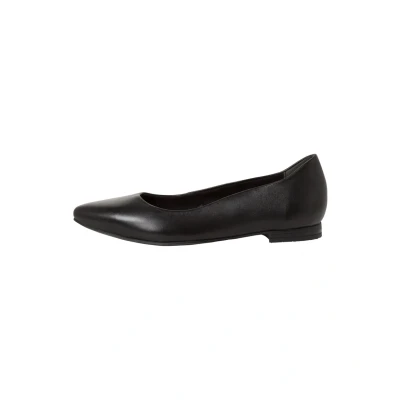 Abbildung von Tamaris Damen Ballerinas Leder Blockabsatz; BLACK LEATHER/schwarz; 37 EU