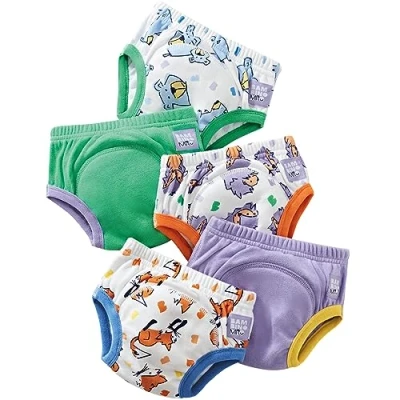 Abbildung von Bambino Mio, Wiederverwendbare Töpfchen Trainingshose für Jungen und Mädchen, 5er Packung, Mutige Tiere, 2 3 Jahre
