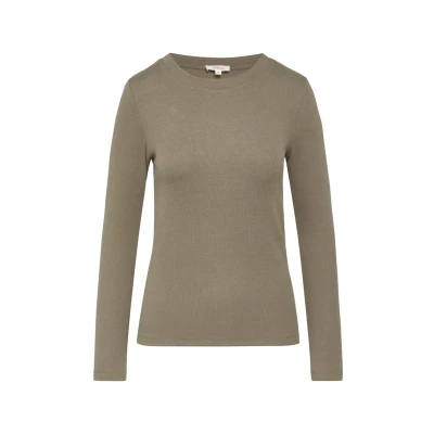 Abbildung von s.Oliver Damen 2156451 Langarmshirt aus Rippware, 8530, 44