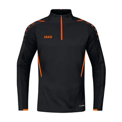 Abbildung von JAKO Herren Ziptop Challenge, Schwarz/Neonorange, M