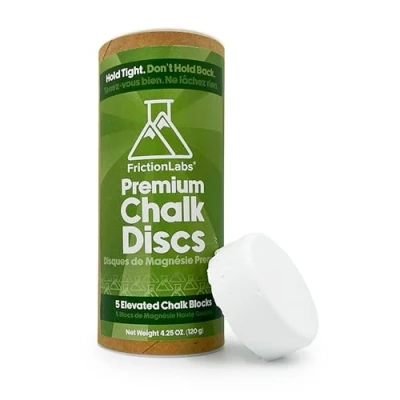 Abbildung von Friction Labs Kreidescheiben Premium Feuchtigkeitsabsorbierende Gym Chalk Blöcke zum Klettern, Gewichtheben, Gymnastik, Bowling Saubere Sport Kreide 5 einzelne Scheiben, je 24 g (0,85 oz)