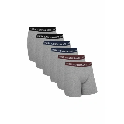 Abbildung von Danish Endurance 6 PACK Panties, Herren, Größe: Large, Mc xgrey black navy blue bordeaux