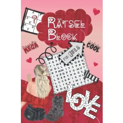 Abbildung von Rätselblock für Girls: Cooler Rätselspaß Mädchen ab 12: Wortsuchrätsel, Sudokus, Labyrinthe, Logicals, Buchstabenrätsel