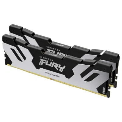Abbildung von Kingston Fury Renegade DDR5 Silber/Schwarz XMP 96GB 6000MT/s CL32 DIMM Desktop Gaming Speicher (Kit mit 2) KF560C32RSK2 96