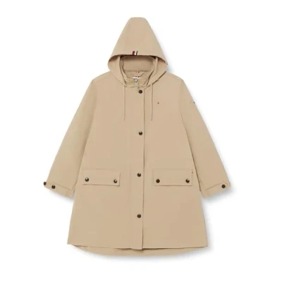 Abbildung von Tommy Hilfiger Damen Parka Winter, Beige (Beige), 46