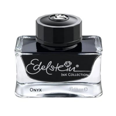 Abbildung von Pelikan Tintenfass Edelstein Onyx 50ml Kostenlose Gravur