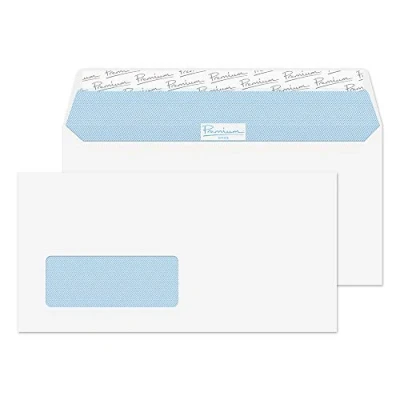 Abbildung von Blake Premium Office 33216 Briefumschläge Haftklebung Mit Fenster Ultra Weiß DL+ 114 x 229 mm 120g/m² 500 Stück