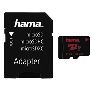 Abbildung von Hama Speicherkarte »microSD Karte Memory Pro 4K, Adapter/Mobile, UHS Speed C3 I 80MB/s«, (UHS Class 3 80 MB/s Lesegeschwindigkeit)