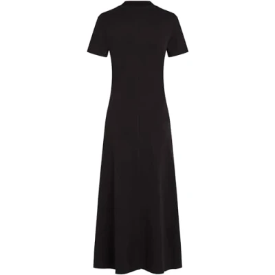 Abbildung von Tommy Hilfiger Modern MIDI Dress Jerseykleid, Damen, Größe: Large, Black