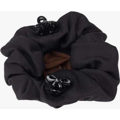 Abbildung von Haarnetz Scrunchie Schwarz/BraunVerkauft von Agradi