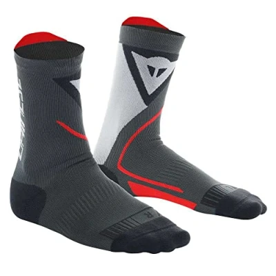 Abbildung von Dainese Thermo Mid Socks, Motorrad Socken Kurz Winter, für Damen und Herren, Schwarz/Rot, EU 45 47