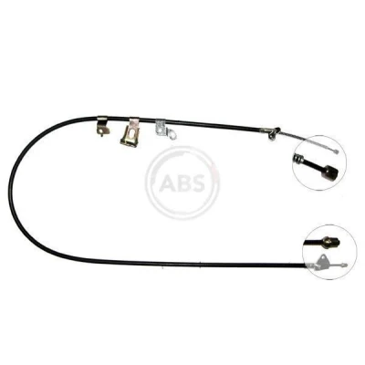 Abbildung von A.B.S. K19477 Handbremsseil 1545 Trommelbremse für Links /Rechtslenker TOYOTA: Yaris I Hatchback