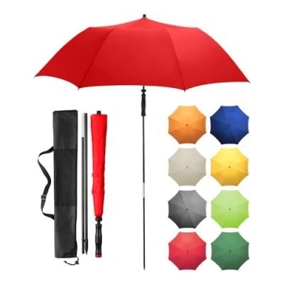 Abbildung von FARE Reise Sonnenschirm Travelmate Camper UV Schutz 50+ für Koffer Flugzeug Camping Balkon Strand Garten (Rot)