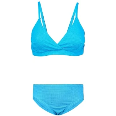 Abbildung von Aquarti Mädchen Bikini Set Bustier Bikinislip Zweiteiliger Badeanzug, Farbe: 039 Jacquard Punkte Türkis, Größe: 164