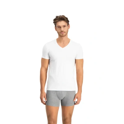 Abbildung von Levi&#039;s 3ER Packeocm Vausschnitt K Tshirt basic, Herren, Größe: Small, Weiß