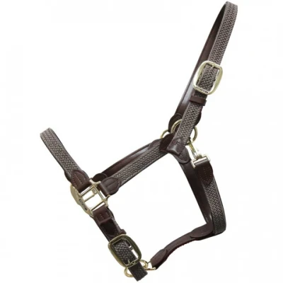 Abbildung von Kentucky Halfter Plaited Nylon Grau Warmblut