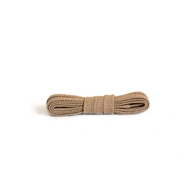 Abbildung von Kaps Flache Schnürsenkel, hochwertige strapazierfähige 100% Baumwolle 1 Paar, viele Farben und Längen (90 cm 5 bis 6 Ösenpaare / 10 beige)