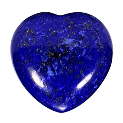 Abbildung von Morella Edelstein Lapislazuli Herz Glücksbringer Steinherz zum Mitnehmen 3 cm in Samtbeutel