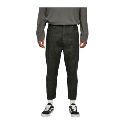 Abbildung von Urban Classics Cropped Tapered Jeans Fit, Herren, Größe: 34, Realblack washed