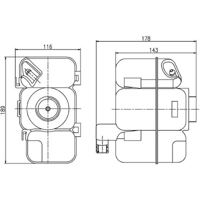 Abbildung von MAHLE ORIGINAL CRT 206 000S Ausgleichsbehälter VOLVO: S60 I, S80 I