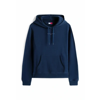 Abbildung von Tommy Jeans Linear Kapuzenpullover, Damen, Größe: 46, Dark night navy