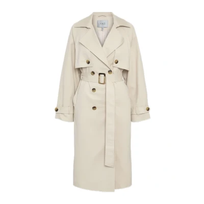 Abbildung von YAS Yasteronimo Trenchcoat, Damen, Größe: XS, Doeskin