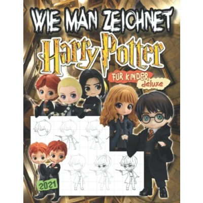 Abbildung von H́arry Ṕotter Wie Man Zeichnet: Jumbo Zeichnung Buch im Chibi Stil Für Kinder