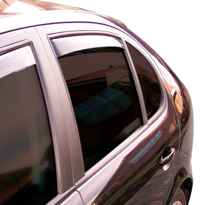 Abbildung von ClimAir CLS0044539D Windabweiser Fensterschacht, hinten schwarz VOLKSWAGEN: Touran I