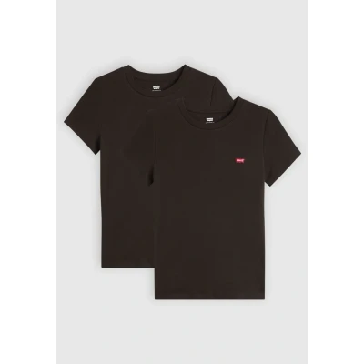 Abbildung von Levi&#039;s Essential TEE 2 PACK Tshirt basic, Damen, Größe: Medium, Anthracite night/anthracite night