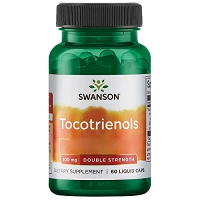 Abbildung von Swanson Tocotrienols, Double Strength, Vitamin E, 60 Flüssigkapseln, hochdosiert, Laborgeprüft, Glutenfrei, Ohne Gentechnik