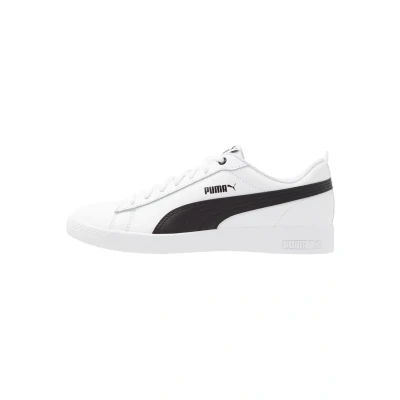 Abbildung von Puma Smash Sneaker low, Damen, Größe: 41, White/black Leder und lederimitat