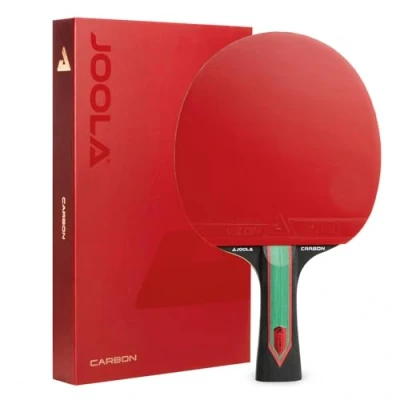 Abbildung von JOOLA Tischtennisschläger RED Carbon Control mit Vizon Belägen &amp; Magnetbox