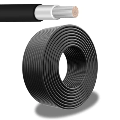 Abbildung von PowerWerk Solarkabel 6mm² Schwarz 10m UV beständig, flexibel, Photovoltaik, PV Kabel, Solar Anschlusskabel für Solarpanel, Wechselrichter &amp; Laderegler (Schwarz, 10m)