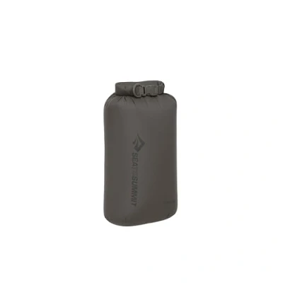Abbildung von Sea to Summit Lightweight Dry Bag S 5L wasserdichte Aufbewahrung Rollverschluss Recycling Gewebe Befestigung &amp; D Ring Wandern Paddelsport 16.8 x 14 32cm Beluga Grey 50g