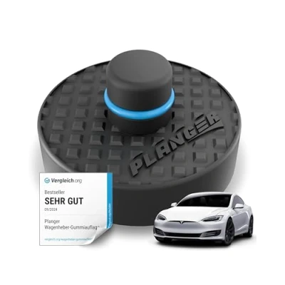 Abbildung von PLANGER® Wagenheber Gummiauflage Tesla ENRGY PAD (Model 3 Model S Y X) 10 Jahre Garantie Bruchsicher 3t