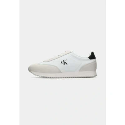 Abbildung von Calvin Klein Jeans Retro Runner LACE UP Sneaker low, Herren, Größe: 40, Bright white/black Schuhe
