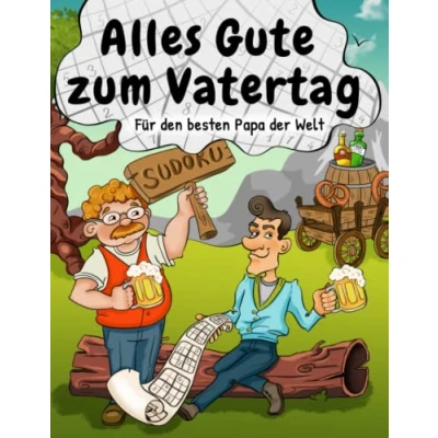 Abbildung von Alles Gute zum Vatertag Sudoku für den besten Papa der Welt: Rätselbuch als Vatertagsgeschenk mit 180 Sudokus von Leicht Schwer (Papa&#039;s Rätselbücher)