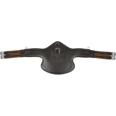 Abbildung von Horka Latzgurt Leder braun/silber 125cm