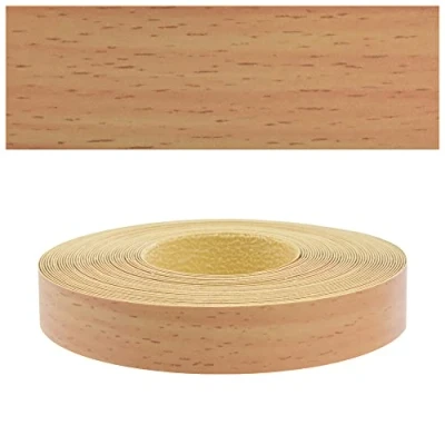 Abbildung von Mprofi MT® Kantenumleimer Melaminkantenumleimer 22mm X 5m Umleimer Buche Bavaria mit Schmelzkleber zum Aufbügeln Bügelkante für Regalbrett und Möbelbauplatte 1207/22/5