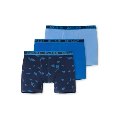 Abbildung von Schiesser Jungen 3 PACK Unterwäsche Boxershorts 95/5 Organic Bio Baumwolle Größe 92 bis 140