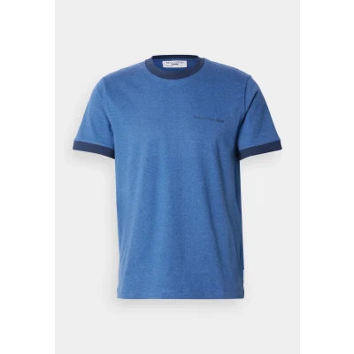 Abbildung von Marc O&#039;Polo Denim Melange LOGO Tshirt basic, Herren, Größe: Large, Medium blue