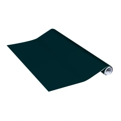 Abbildung von Vénilia Klebefolie Unimat Tiefseegrün, 45 cm x 2 m selbstklebende Möbel Folie, Dekofolie, Tapete, Küchenfolie PVC ohne Phthalate Made in EU