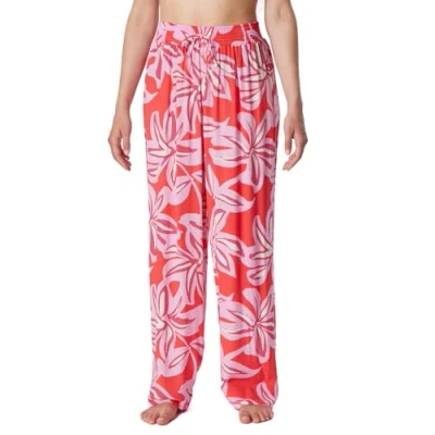 Abbildung von Schiesser WEB LANG MIX Relax Nachtwäsche Hose, Damen, Größe: 36, Rot rosa