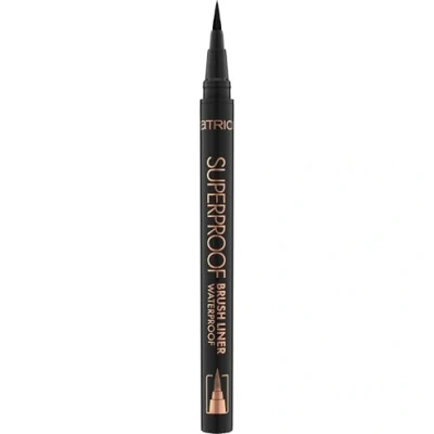 Abbildung von Catrice Superproof Brush Liner Waterproof, Eyeliner, Nr. 010, Schwarz, langanhaltend, Expressergebnis, hochpigmentiert, vegan, wasserfest, ohne Mikroplastikpartikel, Parfüm, 1er Pack (0.45ml)