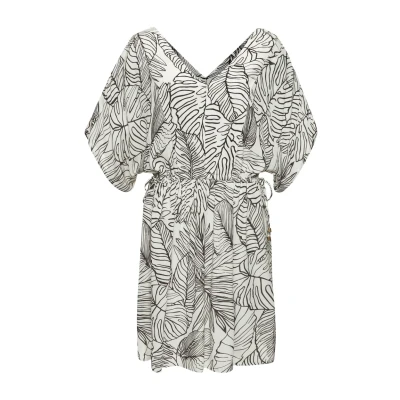 Abbildung von s.Oliver Freizeitkleid, Damen, Größe: 34, Creme schwarz