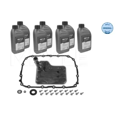 Abbildung von MEYLE 300 135 0314 Teilesatz, Ölwechsel Automatikgetriebe mit Zubehör Ölmenge für Standardölwechsel BMW: X3, 3 Saloon, Touring